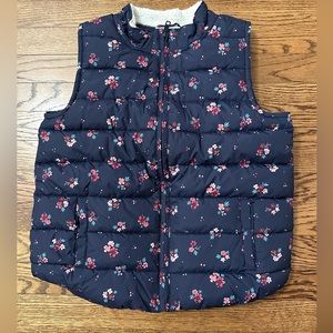 Gymboree Girls Flowered Vest